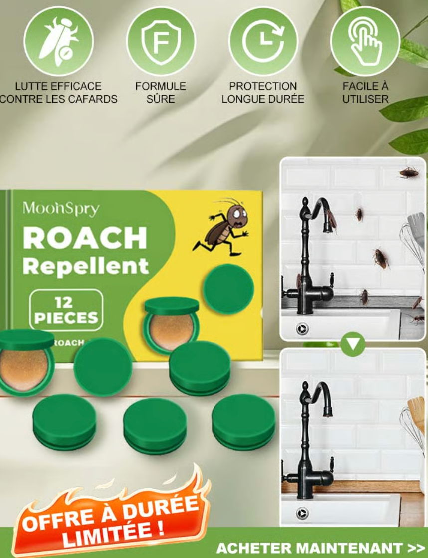 Chouett™ Pulsif contre Les cafards 12 Pcs